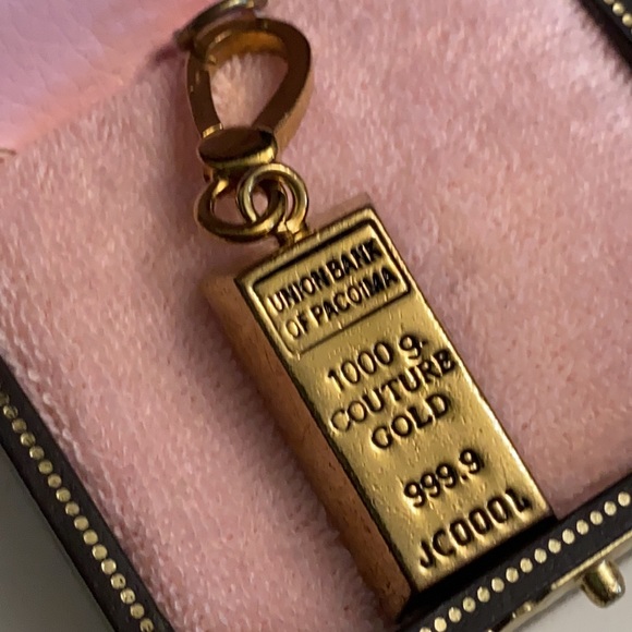 Juicy Couture BAR OF GOLD Charm RARE - Picture 2 of 4